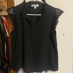 Ladies black tank top